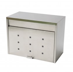 グリーンライフ(GREEN LIFE) 郵便ポスト 大型ステンレスポスト カムロック錠 さびにくい18-8ステンレス 21.0×35.0×3