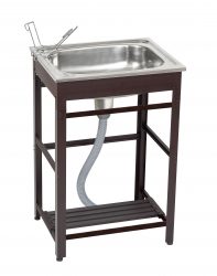 GREEN LIFE　 アルミ流し台５０　AND-50　流し台のみ グリーンライフ 流し台 アルミ流し台50景観を損なわない ブラウン 40×80×50cm AND-50