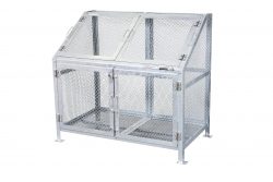 KDB-900N メッシュごみ収集庫90 W96×D76×H112cm 450L 45Lごみ袋約10個 約6世帯 業務用大型ゴミ箱 ゴミステーション 屋外 大容量 グリーンライフ KDB-1200Nメッシュごみ収集庫120 | ：：株式会社 グリーンライフ